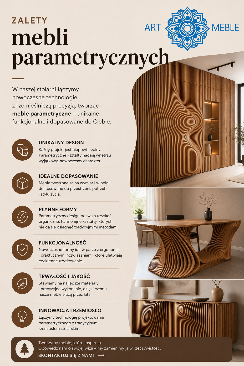 Zalety mebli parametrycznych